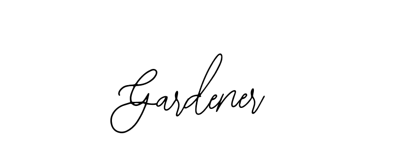 Make a beautiful signature design for name Gardener. With this signature (Bearetta-2O07w) style, you can create a handwritten signature for free. Gardener signature style 12 images and pictures png