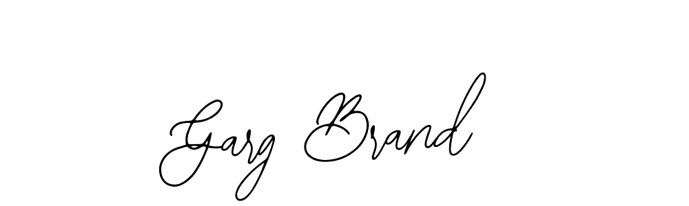 How to make Garg Brand name signature. Use Bearetta-2O07w style for creating short signs online. This is the latest handwritten sign. Garg Brand signature style 12 images and pictures png