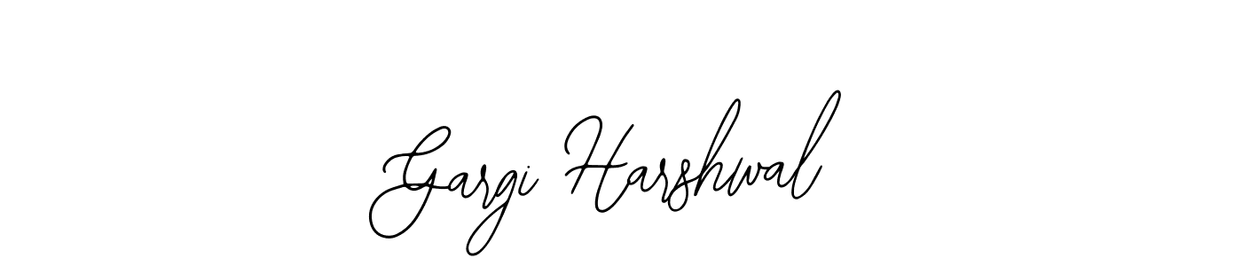 The best way (Bearetta-2O07w) to make a short signature is to pick only two or three words in your name. The name Gargi Harshwal include a total of six letters. For converting this name. Gargi Harshwal signature style 12 images and pictures png