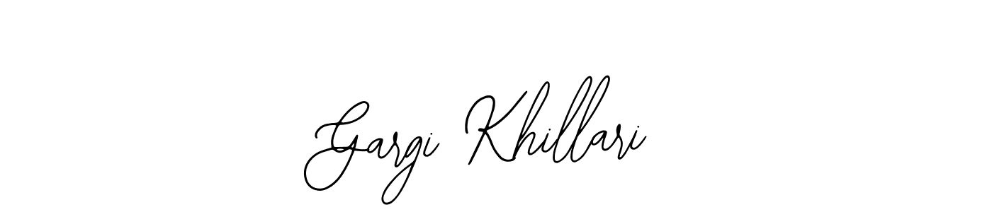 Create a beautiful signature design for name Gargi Khillari. With this signature (Bearetta-2O07w) fonts, you can make a handwritten signature for free. Gargi Khillari signature style 12 images and pictures png