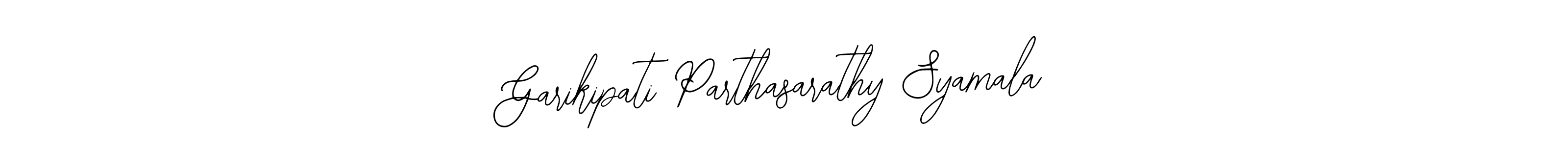 if you are searching for the best signature style for your name Garikipati Parthasarathy Syamala. so please give up your signature search. here we have designed multiple signature styles  using Bearetta-2O07w. Garikipati Parthasarathy Syamala signature style 12 images and pictures png