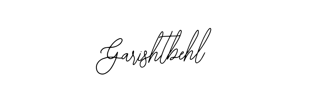How to make Garishtbehl name signature. Use Bearetta-2O07w style for creating short signs online. This is the latest handwritten sign. Garishtbehl signature style 12 images and pictures png
