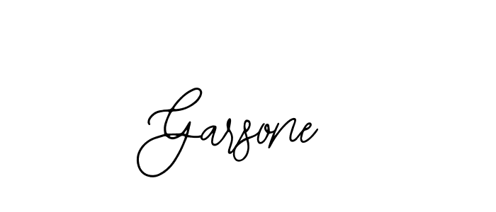 How to make Garsone name signature. Use Bearetta-2O07w style for creating short signs online. This is the latest handwritten sign. Garsone signature style 12 images and pictures png
