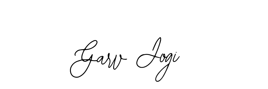 You should practise on your own different ways (Bearetta-2O07w) to write your name (Garv Jogi) in signature. don't let someone else do it for you. Garv Jogi signature style 12 images and pictures png