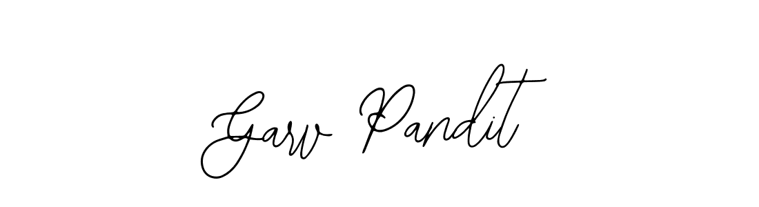 Use a signature maker to create a handwritten signature online. With this signature software, you can design (Bearetta-2O07w) your own signature for name Garv Pandit. Garv Pandit signature style 12 images and pictures png