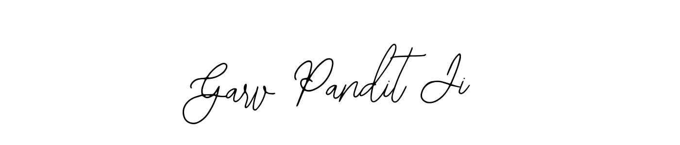 Make a beautiful signature design for name Garv Pandit Ji. With this signature (Bearetta-2O07w) style, you can create a handwritten signature for free. Garv Pandit Ji signature style 12 images and pictures png