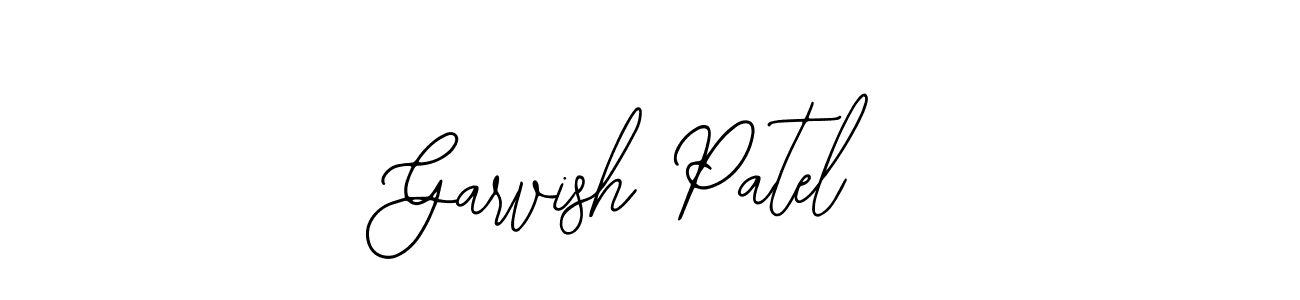 This is the best signature style for the Garvish Patel name. Also you like these signature font (Bearetta-2O07w). Mix name signature. Garvish Patel signature style 12 images and pictures png