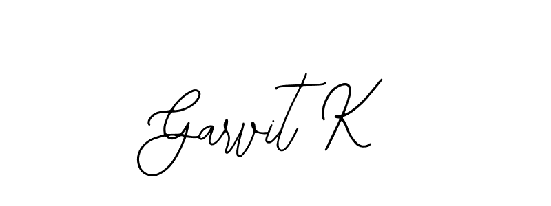 It looks lik you need a new signature style for name Garvit K. Design unique handwritten (Bearetta-2O07w) signature with our free signature maker in just a few clicks. Garvit K signature style 12 images and pictures png