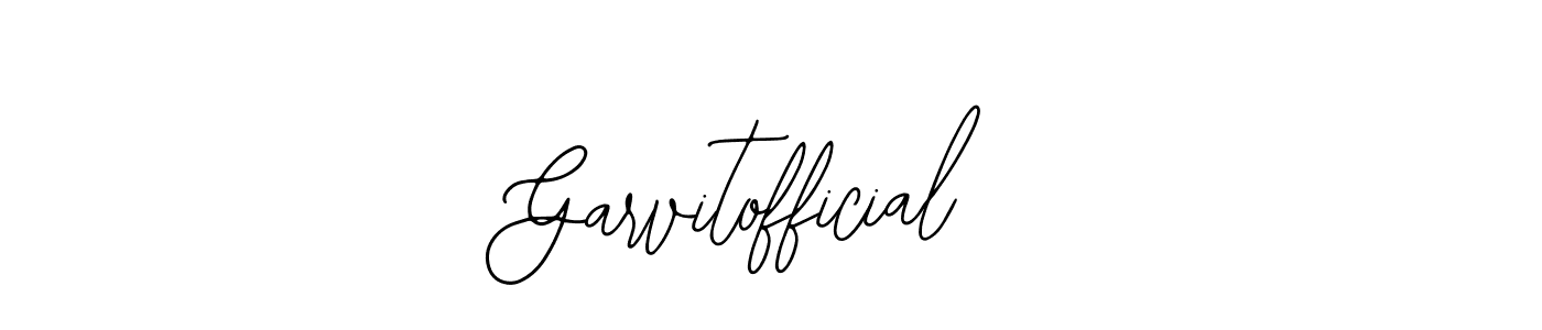 How to make Garvitofficial name signature. Use Bearetta-2O07w style for creating short signs online. This is the latest handwritten sign. Garvitofficial signature style 12 images and pictures png