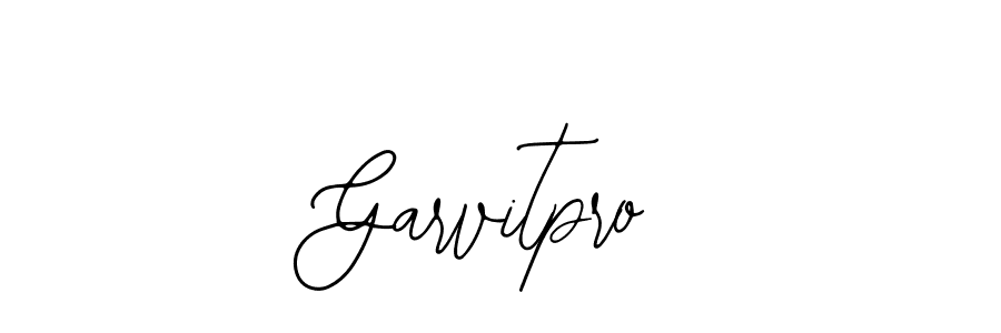 How to make Garvitpro name signature. Use Bearetta-2O07w style for creating short signs online. This is the latest handwritten sign. Garvitpro signature style 12 images and pictures png
