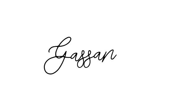How to make Gassan name signature. Use Bearetta-2O07w style for creating short signs online. This is the latest handwritten sign. Gassan signature style 12 images and pictures png