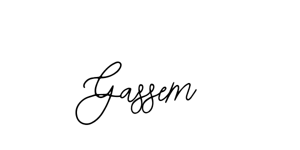 Make a beautiful signature design for name Gassem. Use this online signature maker to create a handwritten signature for free. Gassem signature style 12 images and pictures png