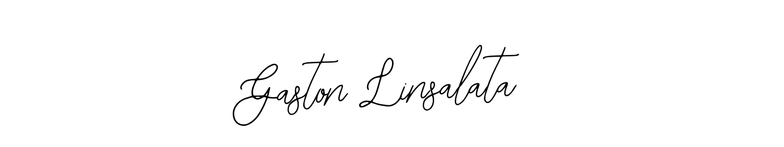Make a beautiful signature design for name Gaston Linsalata. Use this online signature maker to create a handwritten signature for free. Gaston Linsalata signature style 12 images and pictures png