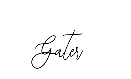 Use a signature maker to create a handwritten signature online. With this signature software, you can design (Bearetta-2O07w) your own signature for name Gater. Gater signature style 12 images and pictures png