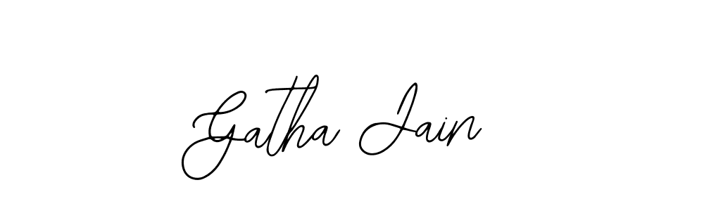 Similarly Bearetta-2O07w is the best handwritten signature design. Signature creator online .You can use it as an online autograph creator for name Gatha Jain. Gatha Jain signature style 12 images and pictures png