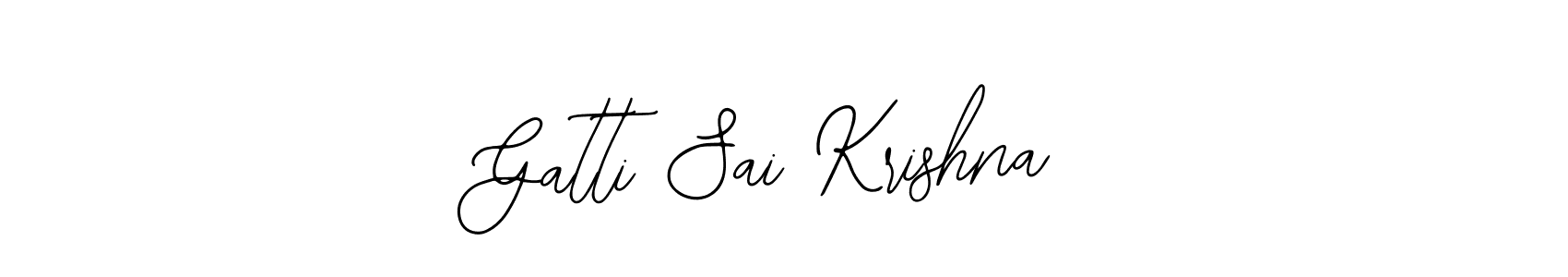 Also we have Gatti Sai Krishna name is the best signature style. Create professional handwritten signature collection using Bearetta-2O07w autograph style. Gatti Sai Krishna signature style 12 images and pictures png