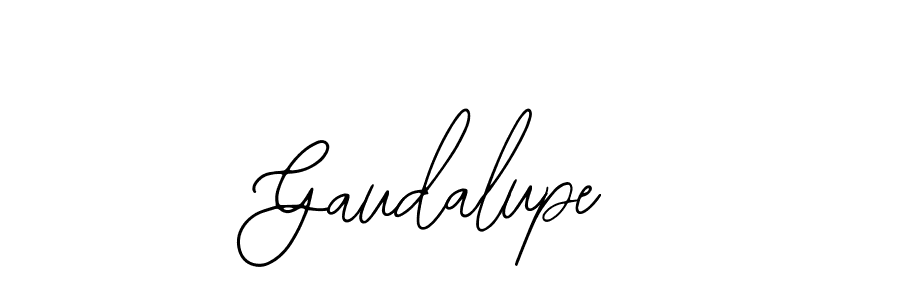 Use a signature maker to create a handwritten signature online. With this signature software, you can design (Bearetta-2O07w) your own signature for name Gaudalupe. Gaudalupe signature style 12 images and pictures png