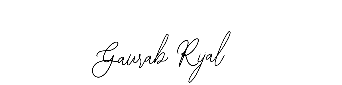 Gaurab Rijal stylish signature style. Best Handwritten Sign (Bearetta-2O07w) for my name. Handwritten Signature Collection Ideas for my name Gaurab Rijal. Gaurab Rijal signature style 12 images and pictures png