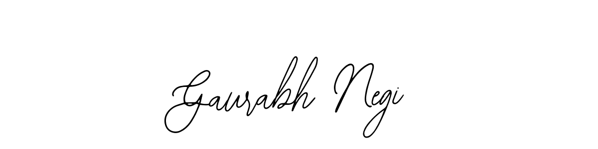 Design your own signature with our free online signature maker. With this signature software, you can create a handwritten (Bearetta-2O07w) signature for name Gaurabh Negi. Gaurabh Negi signature style 12 images and pictures png