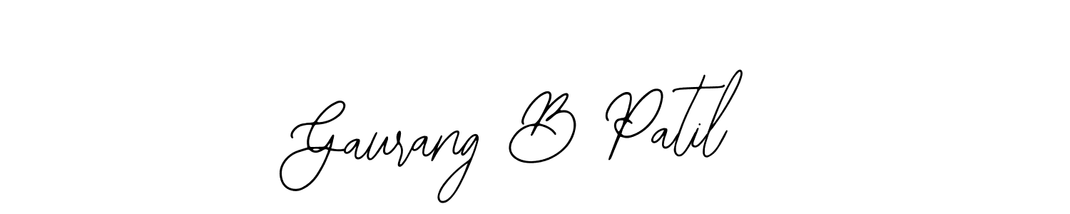 Make a beautiful signature design for name Gaurang B Patil. With this signature (Bearetta-2O07w) style, you can create a handwritten signature for free. Gaurang B Patil signature style 12 images and pictures png