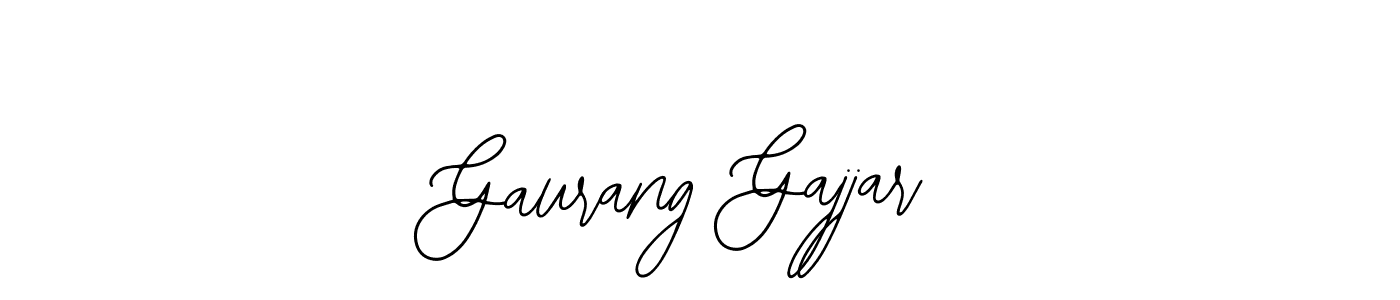 How to make Gaurang Gajjar signature? Bearetta-2O07w is a professional autograph style. Create handwritten signature for Gaurang Gajjar name. Gaurang Gajjar signature style 12 images and pictures png