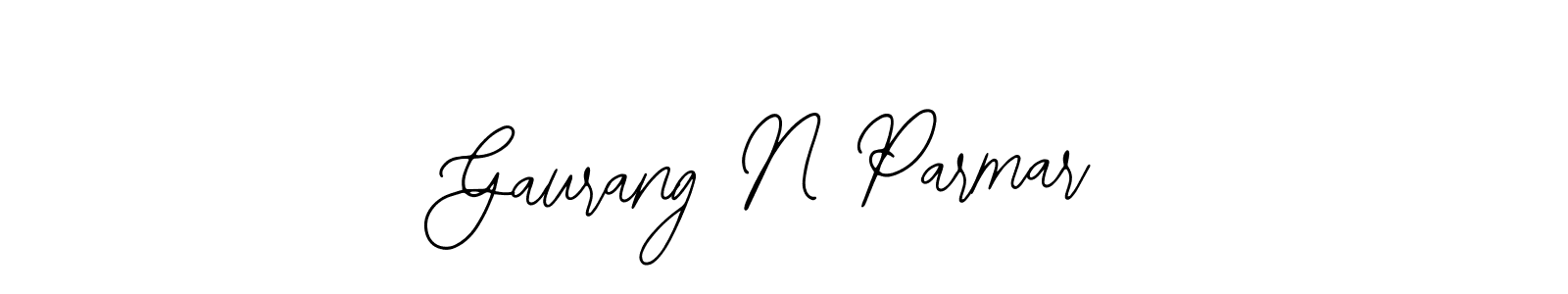 Also we have Gaurang N Parmar name is the best signature style. Create professional handwritten signature collection using Bearetta-2O07w autograph style. Gaurang N Parmar signature style 12 images and pictures png
