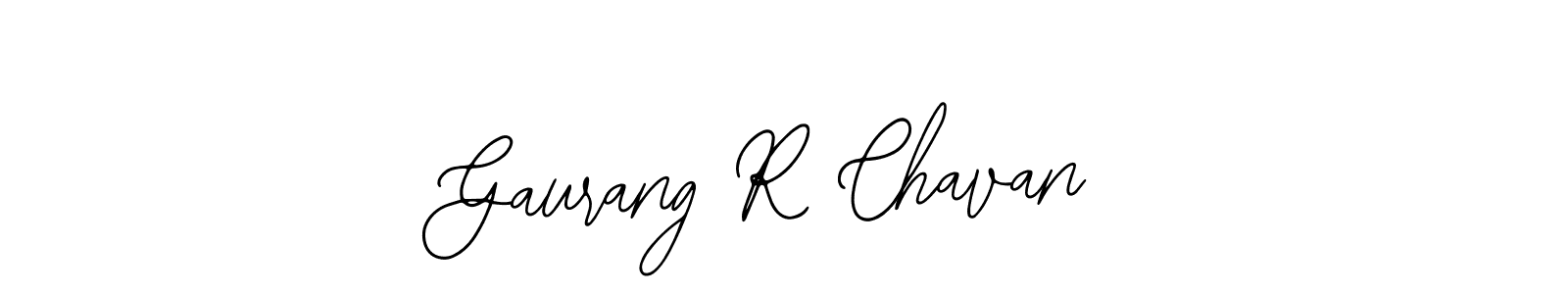 How to make Gaurang R Chavan name signature. Use Bearetta-2O07w style for creating short signs online. This is the latest handwritten sign. Gaurang R Chavan signature style 12 images and pictures png