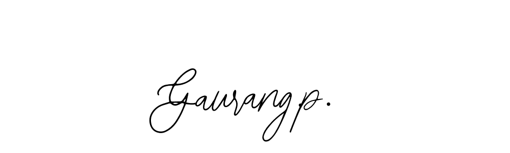Make a beautiful signature design for name Gaurang.p.. With this signature (Bearetta-2O07w) style, you can create a handwritten signature for free. Gaurang.p. signature style 12 images and pictures png