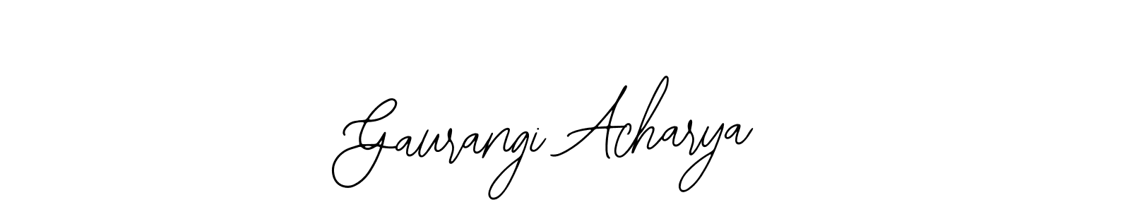 How to make Gaurangi Acharya signature? Bearetta-2O07w is a professional autograph style. Create handwritten signature for Gaurangi Acharya name. Gaurangi Acharya signature style 12 images and pictures png