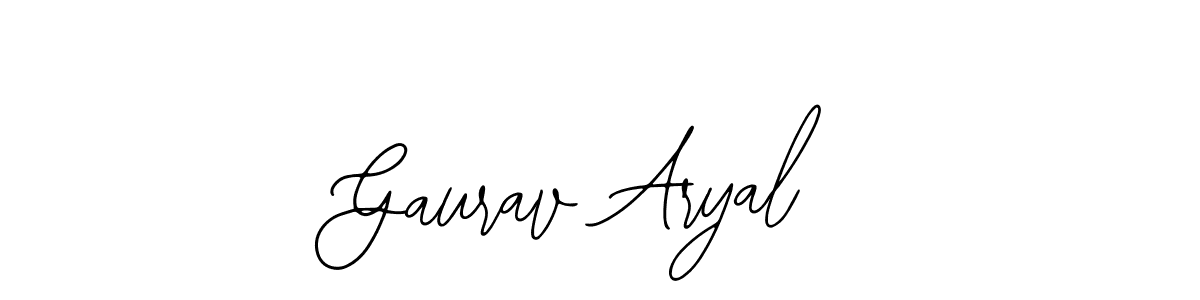 How to Draw Gaurav Aryal signature style? Bearetta-2O07w is a latest design signature styles for name Gaurav Aryal. Gaurav Aryal signature style 12 images and pictures png