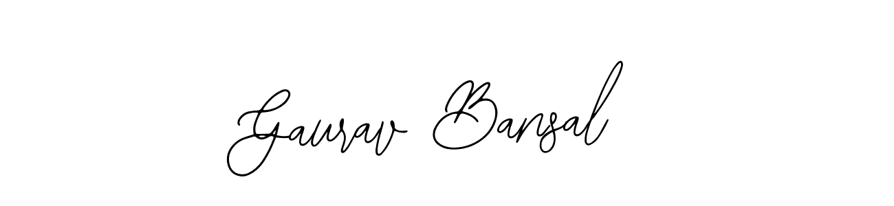 Gaurav Bansal stylish signature style. Best Handwritten Sign (Bearetta-2O07w) for my name. Handwritten Signature Collection Ideas for my name Gaurav Bansal. Gaurav Bansal signature style 12 images and pictures png