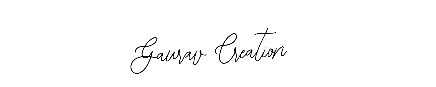 Use a signature maker to create a handwritten signature online. With this signature software, you can design (Bearetta-2O07w) your own signature for name Gaurav Creation. Gaurav Creation signature style 12 images and pictures png