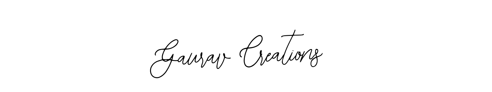 Use a signature maker to create a handwritten signature online. With this signature software, you can design (Bearetta-2O07w) your own signature for name Gaurav Creations. Gaurav Creations signature style 12 images and pictures png