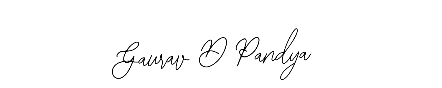 Also we have Gaurav D Pandya name is the best signature style. Create professional handwritten signature collection using Bearetta-2O07w autograph style. Gaurav D Pandya signature style 12 images and pictures png