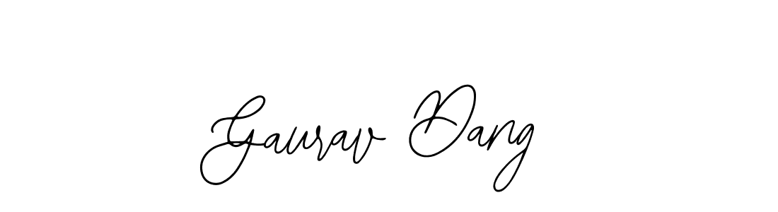 How to make Gaurav Dang signature? Bearetta-2O07w is a professional autograph style. Create handwritten signature for Gaurav Dang name. Gaurav Dang signature style 12 images and pictures png