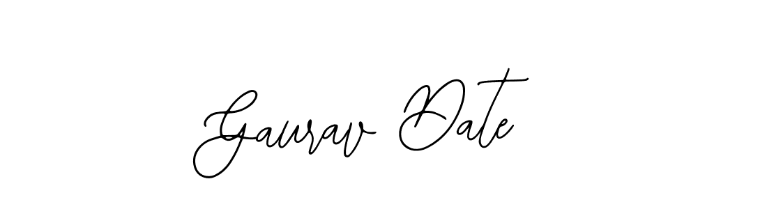 Use a signature maker to create a handwritten signature online. With this signature software, you can design (Bearetta-2O07w) your own signature for name Gaurav Date. Gaurav Date signature style 12 images and pictures png