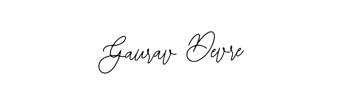 You should practise on your own different ways (Bearetta-2O07w) to write your name (Gaurav Devre) in signature. don't let someone else do it for you. Gaurav Devre signature style 12 images and pictures png