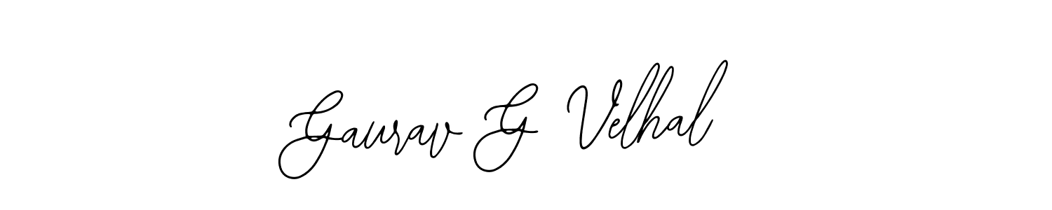 How to make Gaurav G Velhal signature? Bearetta-2O07w is a professional autograph style. Create handwritten signature for Gaurav G Velhal name. Gaurav G Velhal signature style 12 images and pictures png