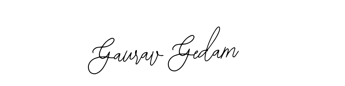 How to Draw Gaurav Gedam signature style? Bearetta-2O07w is a latest design signature styles for name Gaurav Gedam. Gaurav Gedam signature style 12 images and pictures png