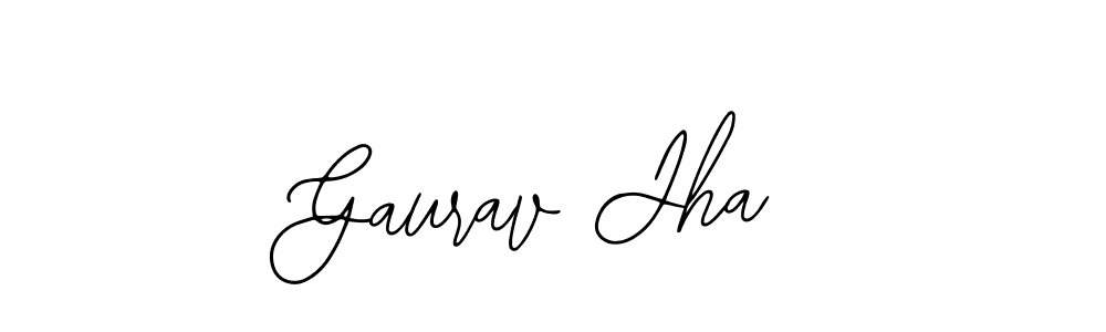 Use a signature maker to create a handwritten signature online. With this signature software, you can design (Bearetta-2O07w) your own signature for name Gaurav Jha. Gaurav Jha signature style 12 images and pictures png