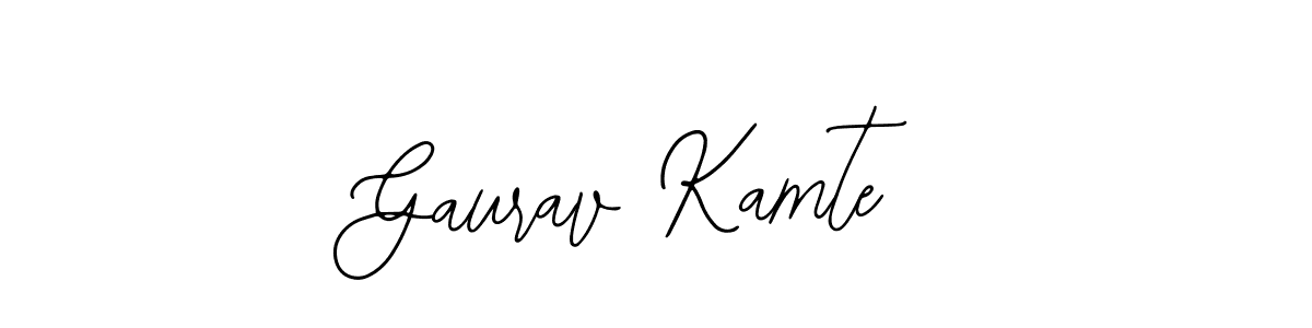 Gaurav Kamte stylish signature style. Best Handwritten Sign (Bearetta-2O07w) for my name. Handwritten Signature Collection Ideas for my name Gaurav Kamte. Gaurav Kamte signature style 12 images and pictures png