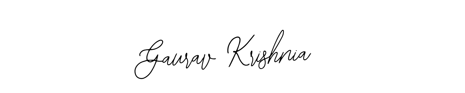 How to Draw Gaurav Krishnia signature style? Bearetta-2O07w is a latest design signature styles for name Gaurav Krishnia. Gaurav Krishnia signature style 12 images and pictures png