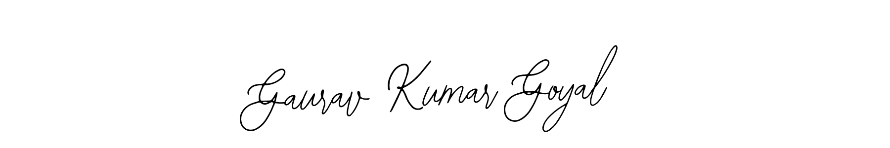 How to make Gaurav Kumar Goyal name signature. Use Bearetta-2O07w style for creating short signs online. This is the latest handwritten sign. Gaurav Kumar Goyal signature style 12 images and pictures png
