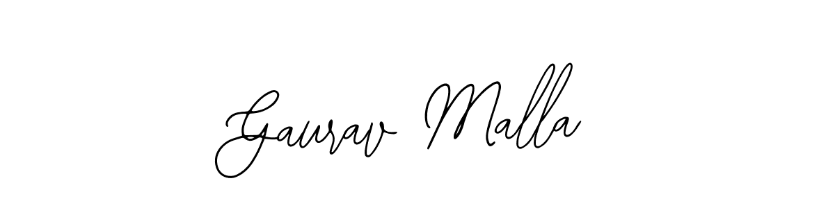 You should practise on your own different ways (Bearetta-2O07w) to write your name (Gaurav Malla) in signature. don't let someone else do it for you. Gaurav Malla signature style 12 images and pictures png