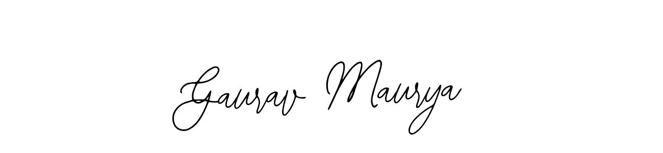 Use a signature maker to create a handwritten signature online. With this signature software, you can design (Bearetta-2O07w) your own signature for name Gaurav Maurya. Gaurav Maurya signature style 12 images and pictures png