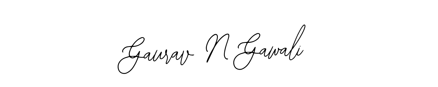 Also we have Gaurav N Gawali name is the best signature style. Create professional handwritten signature collection using Bearetta-2O07w autograph style. Gaurav N Gawali signature style 12 images and pictures png