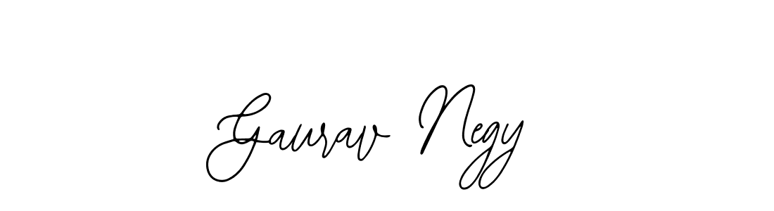 The best way (Bearetta-2O07w) to make a short signature is to pick only two or three words in your name. The name Gaurav Negy include a total of six letters. For converting this name. Gaurav Negy signature style 12 images and pictures png