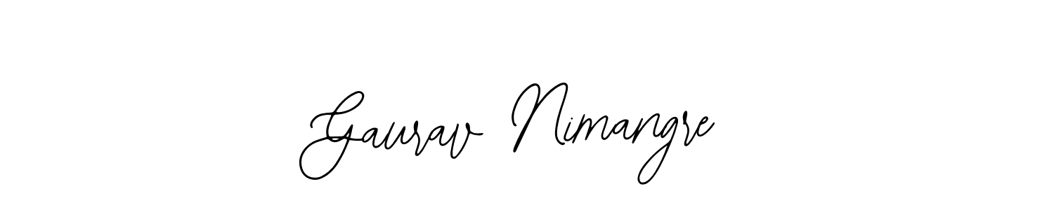 It looks lik you need a new signature style for name Gaurav Nimangre. Design unique handwritten (Bearetta-2O07w) signature with our free signature maker in just a few clicks. Gaurav Nimangre signature style 12 images and pictures png