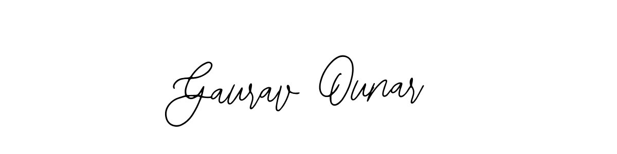How to make Gaurav Ounar name signature. Use Bearetta-2O07w style for creating short signs online. This is the latest handwritten sign. Gaurav Ounar signature style 12 images and pictures png