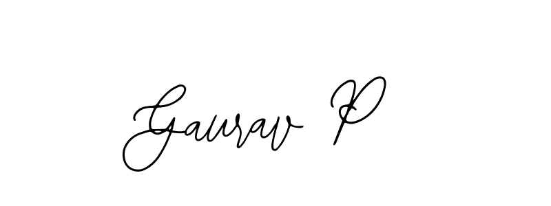 Also we have Gaurav P name is the best signature style. Create professional handwritten signature collection using Bearetta-2O07w autograph style. Gaurav P signature style 12 images and pictures png